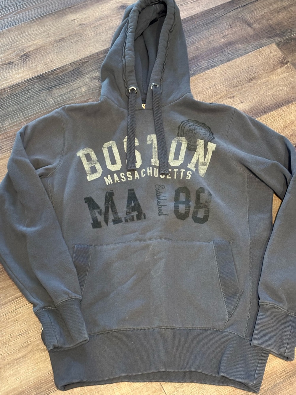 Mi Charcoal Boston MA 86 Graphic Hoodie